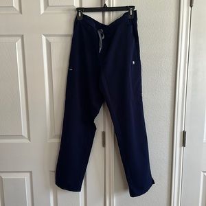 FIGS navy skinny scrub bottoms